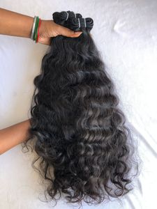 100% Top Premium Quality Raw Indian Natural Curly Bundles Single Donor Hair <b>Extensions</b> Direct From Temple Wholesale Price Vendor - Product Image 5