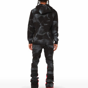 Chándales de algodón para hombre hechos a medida OEM diseño de logotipo impreso de invierno con capucha patrón sólido transpirable colección de tendencia superior para - Product Image 2
