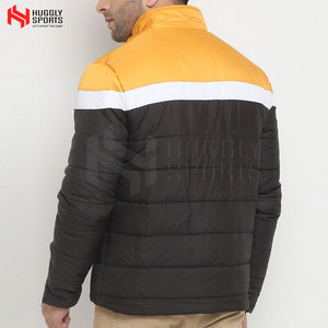 Chaqueta acolchada de poliéster 100% ligera para hombre con logotipo personalizado Servicio OEM de secado rápido y transpirable para invierno - Product Image 4