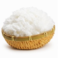 Fibre de polyester creuse siliconée recyclée 7D64mm pour rembourrage de coussins, oreillers, jouets et tapisserie