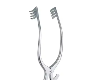 Écarteur de cervelet Adson 4x4 dents émoussées 23mm bras droits haute qualité manuel en acier inoxydable - Product Image 5