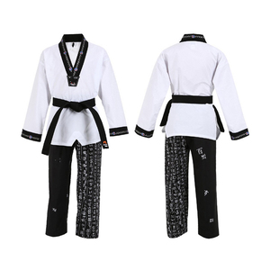 Uniforme de Taekwondo de artes marciales de talla grande con logotipo personalizado Uniforme de Taekwondo de la mejor venta - Product Image 5