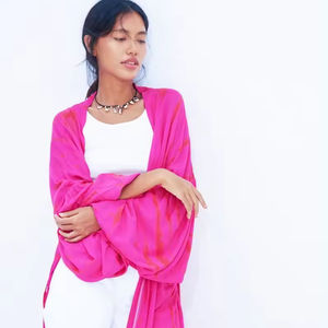 100% coton peignoir Kimono maillots de bain Bikini couverture belle vêtements de nuit de haute qualité avec poches tissé taille libre lavable - Product Image 1