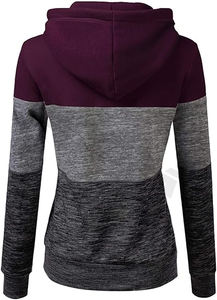 Sweat-shirt à capuche pour femme, nouveau design, 100% coton polyester, doux, confortable, style uni, broderie de logo personnalisée - Product Image 3