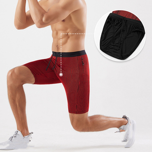 Material de LICRA y poliéster hecho para hombre, pantalones cortos de compresión para gimnasio, ropa de entrenamiento, pantalones cortos de compresión para hombre - Product Image 6