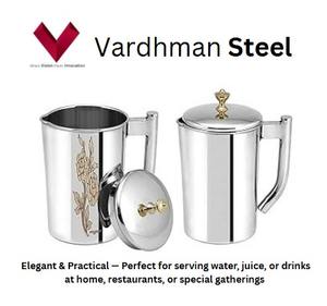 Vente à forte demande : Carafe en acier inoxydable, le mélange parfait de style et de fonctionnalité, carafe en acier pour la table, carafe en métal - Product Image 2