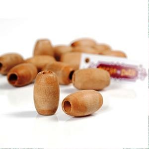 Perles en bois ovales 6 mm Trou 22 Forme personnalisée et perles en bois colorées Formées et dimensionnées à la main Produit indien artisanal - Product Image 6