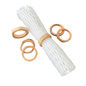 Handmade High Quality Wooden Napkin Rings Modern Design Wood Serviette Holders Stocked Eco-Friendly Wedding Parties Table Decor - Product Image 4