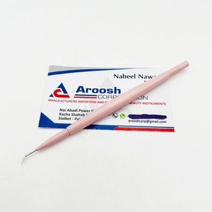 Wholesale Stainless Steel <b>Eyelash</b> Tweezers Beauty Equipment Lash <b>Separator</b> Pointed Tip Comb Lash Lifting - Product Image 3