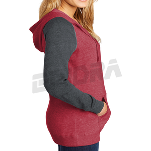 Sweat à capuche raglan en polaire légère pour femmes à la mode pour des vêtements décontractés et de gymnastique coupe confortable couche de tous les jours élégante doit avoir - Product Image 3