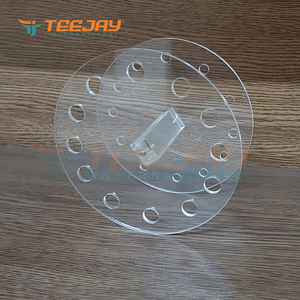 Support de rangement multifonctionnel en acrylique transparent TEEJAY pour 12 pinces à épiler, idéal pour les pinces à cils et à sourcils - Product Image 4