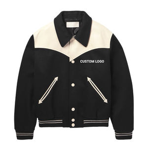 Vente en gros de vestes d'université à col rabattu de haute qualité pour hommes et femmes, patchs personnalisés pour vêtements de sport et streetwear décontracté - Product Image 1