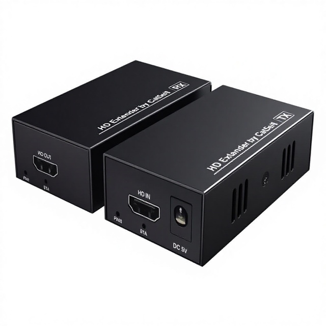 1080P 60m Signal Extender for HDMI Via Single Cat5e/6 with POC & EDID