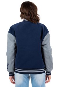 Nueva chaqueta de cuero Real personalizada de último diseño para hombres y mujeres Letterman chaqueta universitaria con letras bordadas personalizables - Product Image 4