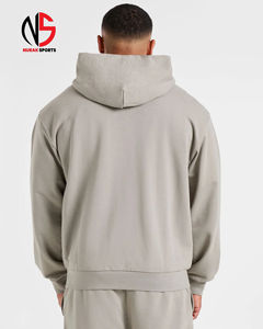 Ensemble de survêtements unisexe surdimensionnés personnalisés de haute qualité, épais avec fermeture éclair, ensembles de sweat-shirts premium pour hommes du fabricant en 2026 - Product Image 5