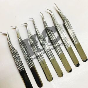 Lash Tweezers Eyelash Extension Tweezers Tip Sustainable Lash Extension Tweezer Logo Stainless <b>Steel</b> Bottom <b>Ruler</b> mink Packing - Product Image 5