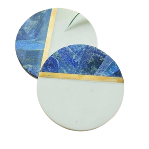 Wholesale Rounded Shape <b>Coaster</b> Hot Selling Mats & Pads <b>Marble</b> <b>Coasters</b> Personalized <b>Marble</b> Custom Color <b>Coaster</b> - Product Image 1
