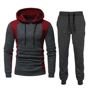 Ensemble de sweat à capuche pour hommes lourds imprimé solide habillage quotidien décontracté pour l'automne sports d'hiver Jogging - Product Image 5