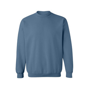 เสื้อมีฮู้ดคอตตอนคอกลมสีขาวผ้าย้อมสีล้วนผ้ากำมะหยี่แบบสวมหัว - Product Image 1