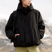 Veste d'extérieur imperméable et coupe-vent pour hommes, col montant, fermeture à glissière, légère pour les couples