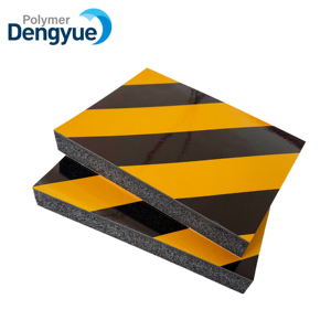 Réduire les dommages aux marchandises et équipements causés par les collisions - Bloc d'avertissement amortissant les chocs NBR - Product Image 1
