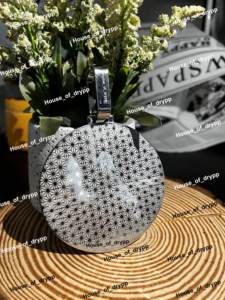 Colgante Redondo Personalizado de Plata de Ley 925 con Alfabeto y Diamantes Moissanite, para Collar Unisex - Product Image 4