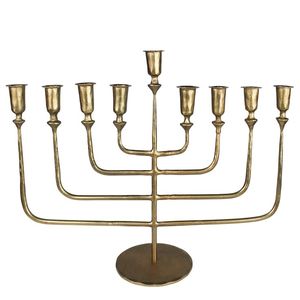 Luxury Aluminum Menorah for Christmas Elegant Handmade <b>Candelabra</b> Home Decor - Product Image 2