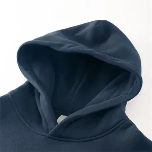 High Quality Fleece Oversized Hoodie Unisex Sweatshirt Pullover Hoodie Men No String Blank Custom Logo Hoodies