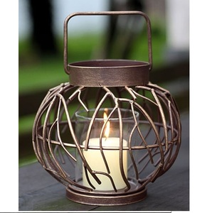 Farolillo Metálico Marroquí Hecho a Mano, Ecológico y de Alta Venta, para Decoración de Bodas, Navidad y Hogar, Farolillo Antiguo - Product Image 1