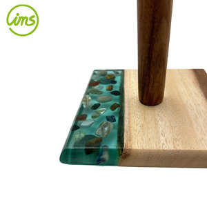 Acacia Wood Epoxy Resin Eco-Friendly Standing Type Coffee <b>Mug</b> <b>Tree</b> Holder - Product Image 4