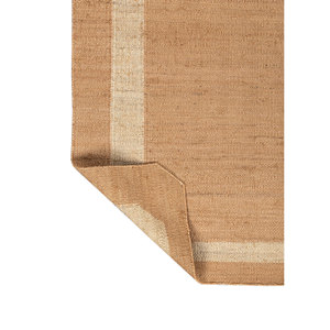 Alfombras de Yute y Cáñamo Tejidas Planas en Beige y Marrón Daaira PDJT-382 para Decoración del Hogar - Product Image 5