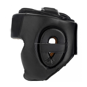 Protège-tête en cuir personnalisé avec logo pour enfants, idéal pour la boxe, l'équitation et le ski, avec design à lacets, pour l'entraînement et le sparring. - Product Image 5