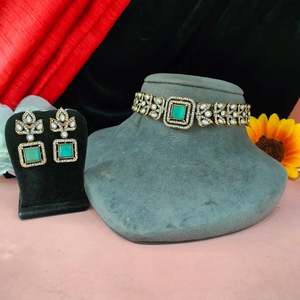 ชุดโชคเกอร์เพทายวิคตอเรียนโมเดิร์นหรูหราสไตล์วินเทจหรูหรายาวนานสำหรับงานแต่งงานสร้อยคอแฟชั่น - Product Image 6