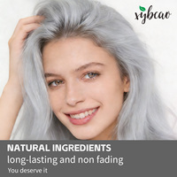 Crème Colorante Capillaire Permanente Platine Argentée 197g Formule Complexe Huiles de Fruits Protection du Cuir Chevelu Coloration Professionnelle OEM/ODM