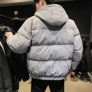 Chaqueta de Plumón con Botones, Estilo Abrigo de Burbuja, Talla Grande, para Hombre, Invierno 2026, con Logotipo Personalizado OEM - Product Image 4
