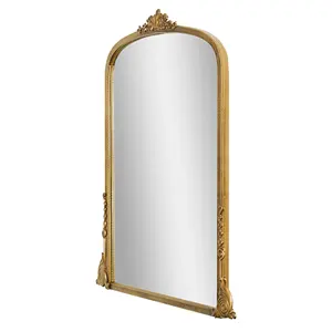 Produttore di lusso moderno personalizzato nuovo stile specchio da parete alto oro