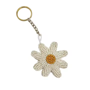 Festival broderie perlée porte-clés à la main fermeture éclair breloque perles de rocaille broderie porte-clés cadeau avec accepter par la mode glowin - Product Image 6
