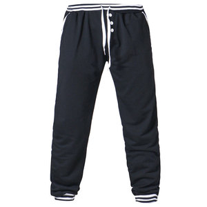 Pantalones de chándal deportivos informales para hombre con el mejor diseño, servicio OEM de alta calidad, cantidad a granel, ropa de calle para exteriores, recta, lisa, no tejida - Product Image 2