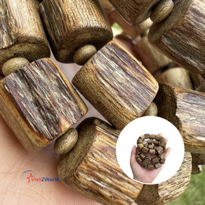 Superior Quality Pure Agarwood <b>Bracelet</b> High-End Vietnam Oud <b>Wood</b> <b>Beads</b> for Underwater Gifting - Product Image 4