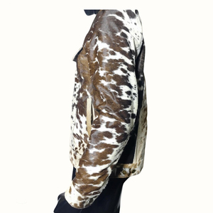 Chaqueta de cuero de vaca terminada 100% para hombre invierno a prueba de viento transpirable estilo informal - Product Image 3