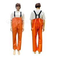 Pantalon de pluie jaune en PVC imperméable OEM en gros pour pêcheurs – Salopette de pêche pour opérations aquatiques