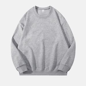 Sweat-shirt à col rond personnalisé à manches longues vêtements pour hommes couleur unie mode M-5XL grande taille 320G sweats à capuche et sweat-shirts pour hommes - Product Image 1