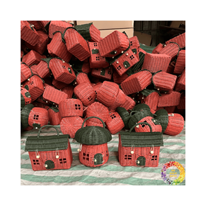 Ornement de Noël de boule de rotin en gros, balles tissées naturelles de Sepaktakraw pour le football, balles de Sola pour la décoration de nouvel an - Product Image 6