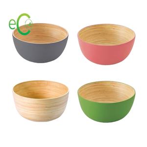 Vente en gros 100% de bols en bambou filé écologique, assiettes gravées au laser, logo personnalisé, technique de camping, fête, bambou de haute qualité - Product Image 1