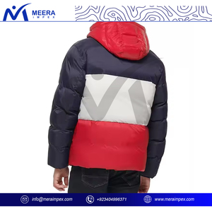 Veste matelassée avec logo personnalisé pour hommes manteau d'uniforme d'hiver léger et coupe-vent avec isolation pour les vêtements d'équipe de l'entreprise et un usage quotidien - Product Image 4