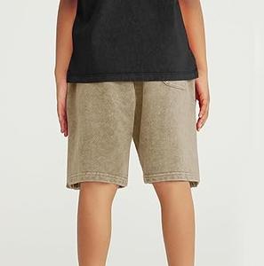 Men's High Quality Acid Washed Shorts Best Design with Customized Logo and Drawstring Closure Wholesale Prices High Quality - Product Image 2