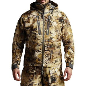 Chaqueta de pesca de carcasa blanda con capucha y cremallera completa personalizada OEM calidad superior informal impermeable y transpirable UPF 50 - Product Image 3