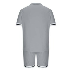 Ensemble été pour homme, nouveau design, personnalisez votre style, ensemble deux pièces en coton, t-shirt et short, ensemble twin - Product Image 2