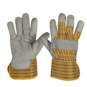 Gants de travail en cuir de vachette de haute qualité, résistants, durables, anti-coupure, ignifuges, confortables, antidérapants, pour la construction - Product Image 1