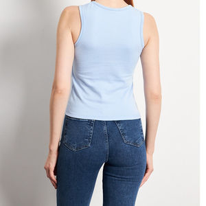 Débardeur décontracté pour femmes, vente chaude, dernier style, coton et polyester, respirant, vêtements de sport et de fitness - Product Image 5